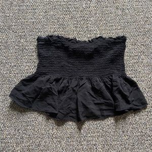 Strapless Cropped Tank